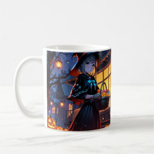 Fille Halloween Mug - Anime Coupe Éffrayante