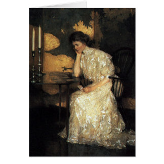 Fille jouant le solitaire