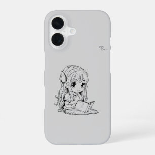 Fille Kawaii Coque iPhone 16 – Mignon Anime