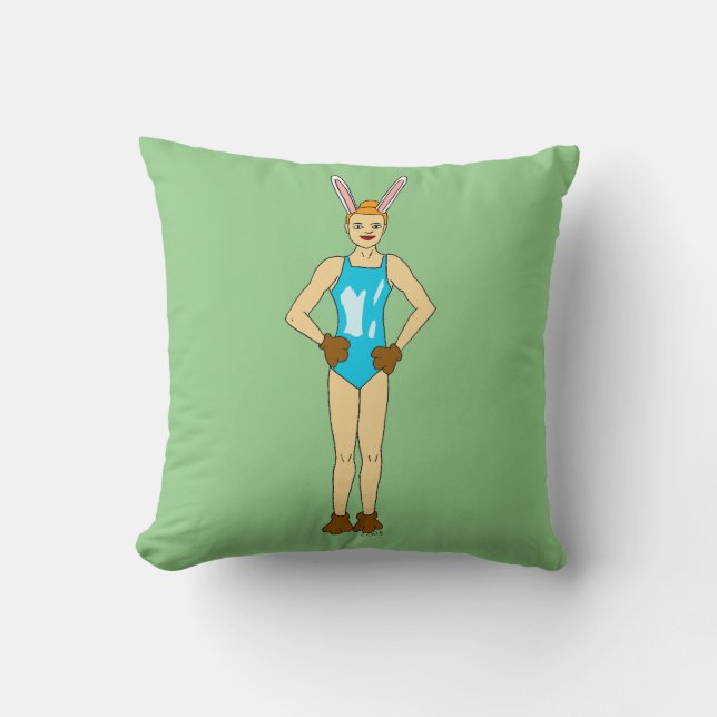 fille lapin oreiller (Recto)