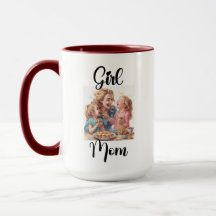 Fille Maman 15oz Mug/Fête des Mères Mugs
