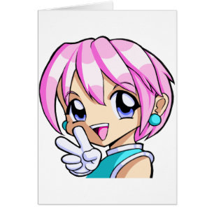 Fille mignonne d'Anime