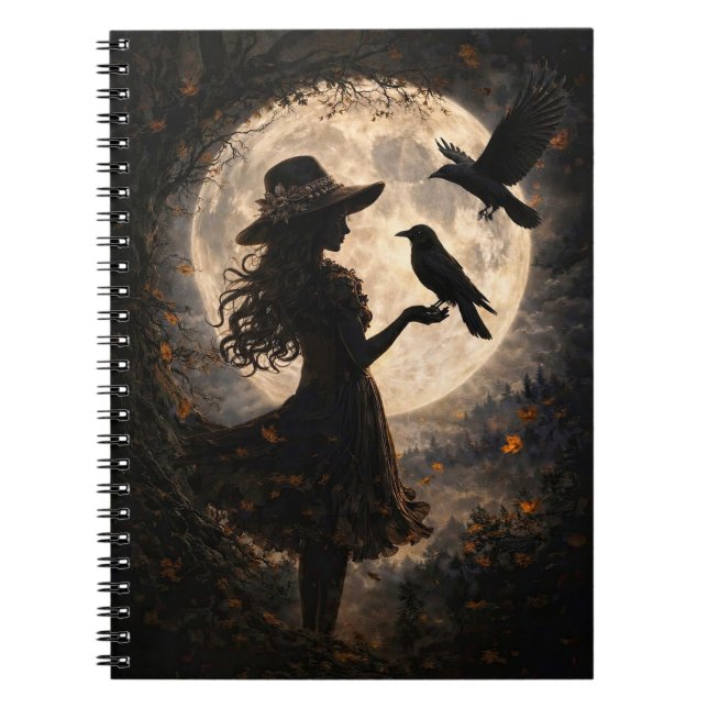 Fille Mystique Boho et Journal de la Lune des Corb (Devant)
