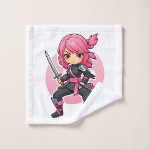 Fille Ninja rose