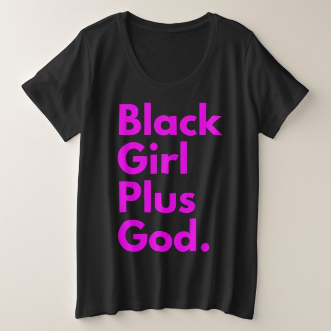 FILLE NOIRE PLUS DIEU (Design devant)