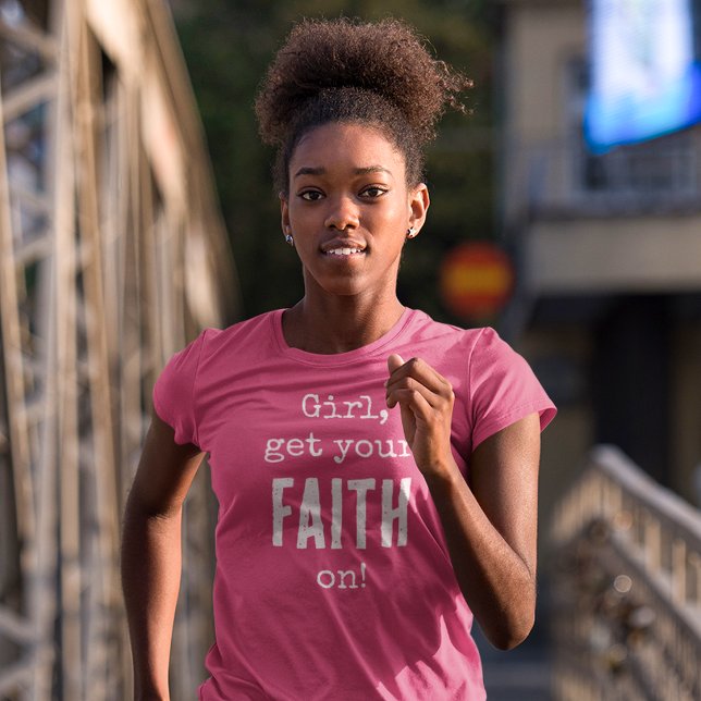 Fille, obtenez votre foi sur le code QR du t-shirt (Créateur téléchargé)