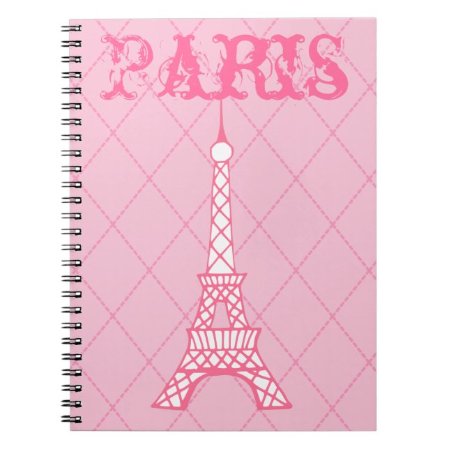 Fille Paris Tour Eiffel Carnet Cadeau (Devant)