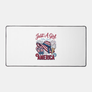 Fille Patriotique America Été Vintage T-Shirt Desi