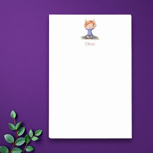 Fille personnalisée faisant du yoga Post-it® Notes