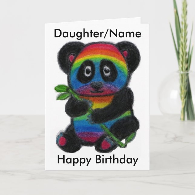 Fille Petite fille Nièce ami carte d'anniversaire (Devant)