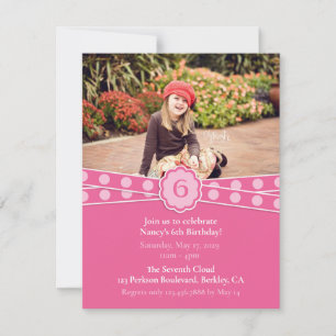 Fille Photo Invitation Anniversaire