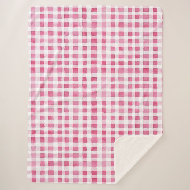 Fille Pink Plaid Stripes Noël (Devant)