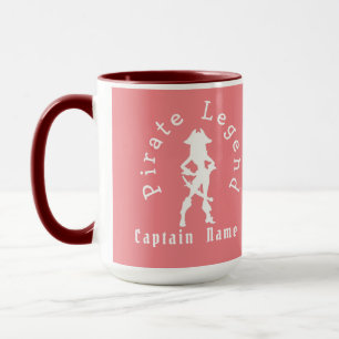 Fille Pirate Tasse rose