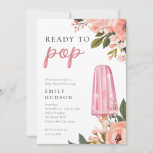 Fille prête à faire une invitation Baby shower