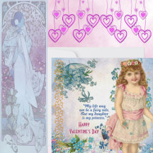 Fille/Princesse Rustique Floral Vintage Valentine