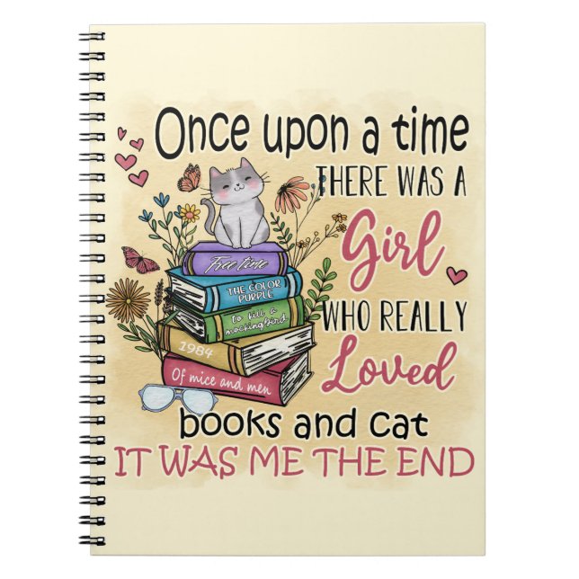 Fille qui aime les livres et les chats (Devant)