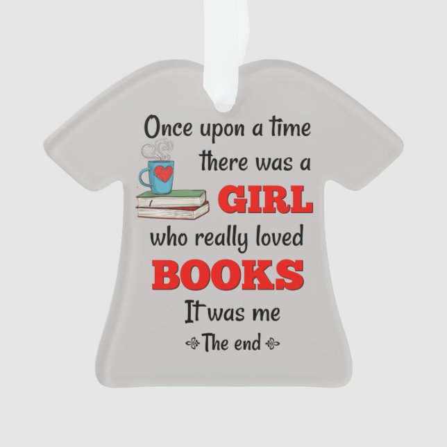 Fille qui aime les livres Ornament (devant)