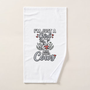 Fille qui aime les vaches Design de chemise de vac