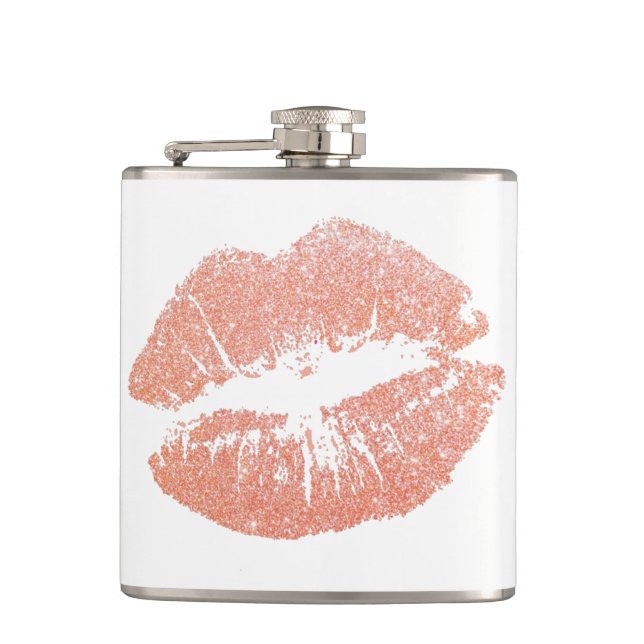 Fille Rose Gold Lips Flacon personnalisé (Devant)