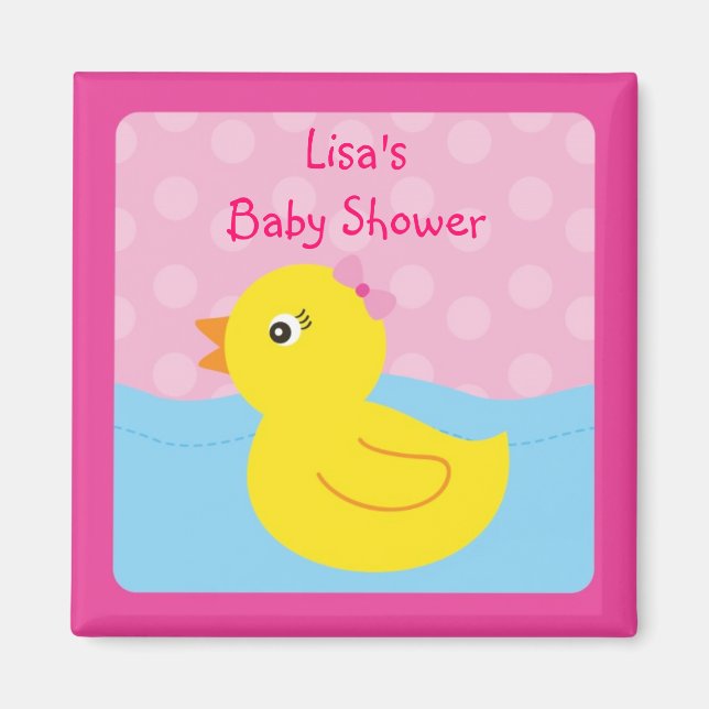 Fille Rubber Ducky Duck Party Favoriser les Magnet (Devant)