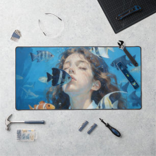 Fille sous-marine & Huile de poisson tropical Pein