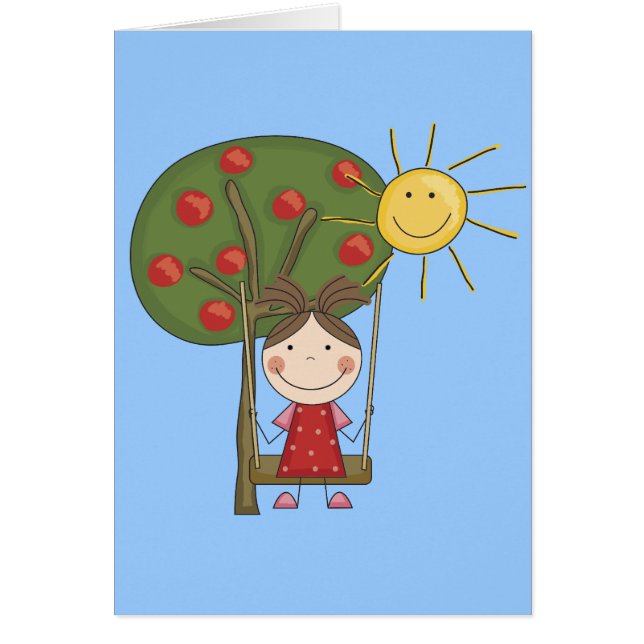 Fille sur le T-shirts et les cadeaux d'oscillation (Devant)