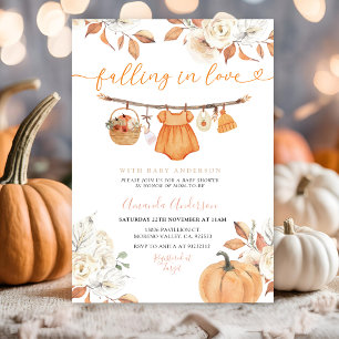 Fille tenue de ligne automne Invitation Baby Showe