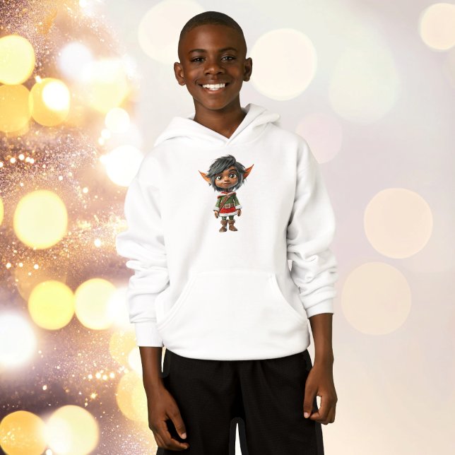 Fille tranquille Sweat - shirt à capuche de Noël E (Créateur téléchargé)