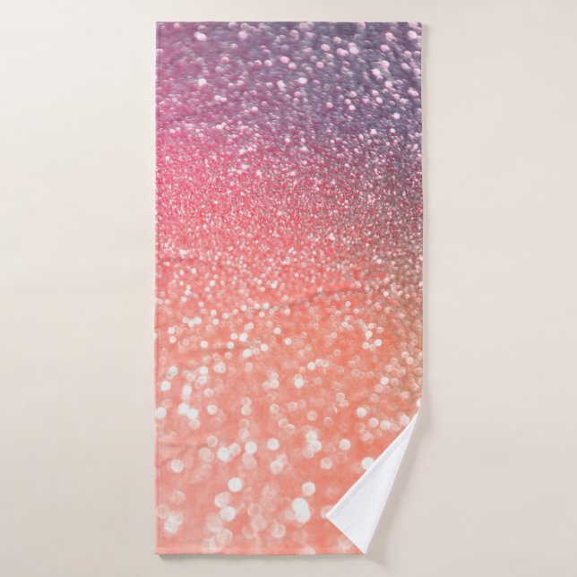 Fille Trend Rose Gold Blush Parties scintillant (Serviette de bain)