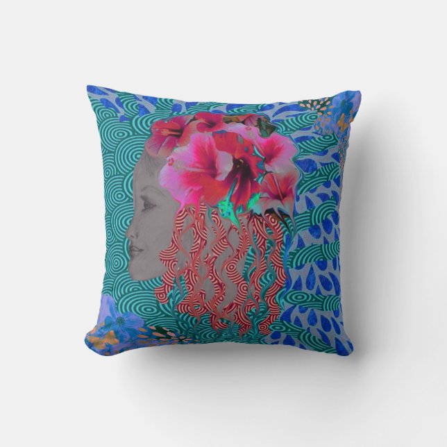 Fille Tropicale  Coussin (Recto)