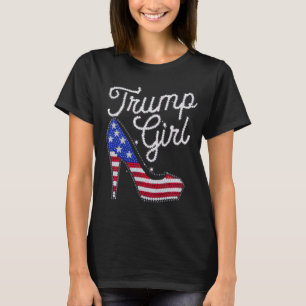 Fille Trump Chaussure à Talon Haut Drapeau América