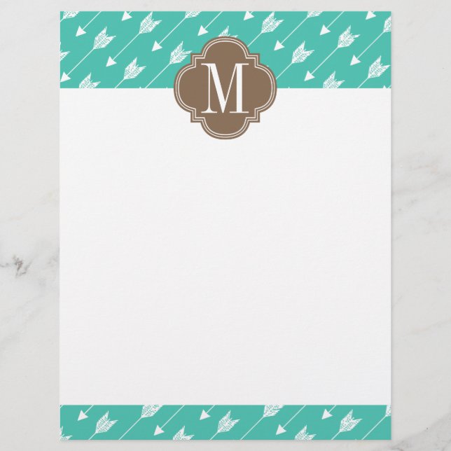 Fille Turquoise & Brune Tribal Flèches Personnalis (Devant)