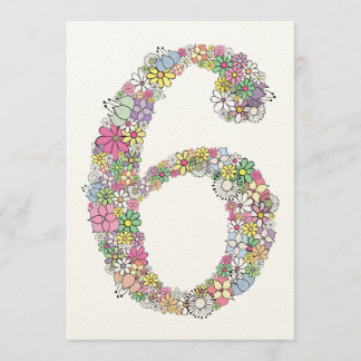 Filles 6e anniversaire fête Invitation personnalis