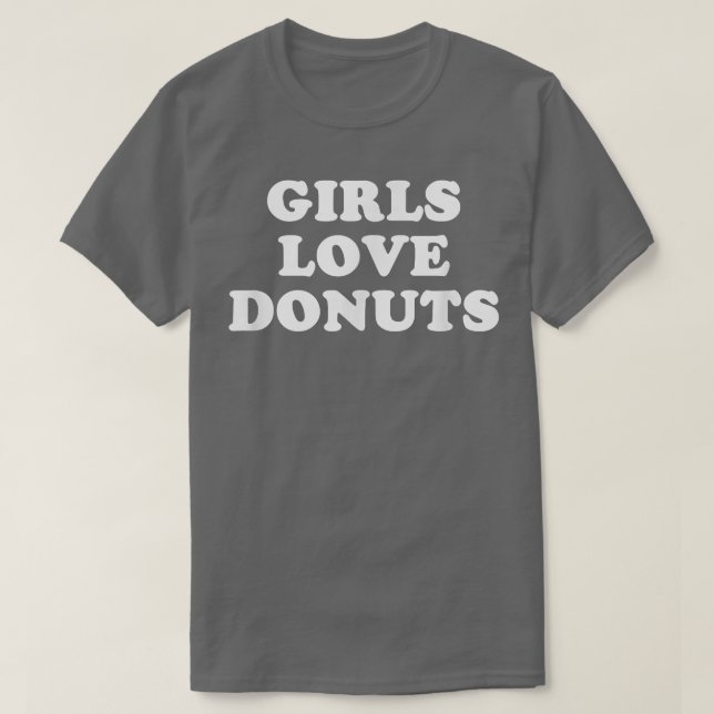 Filles Aimer Donuts T-shirt rétro (Design devant)