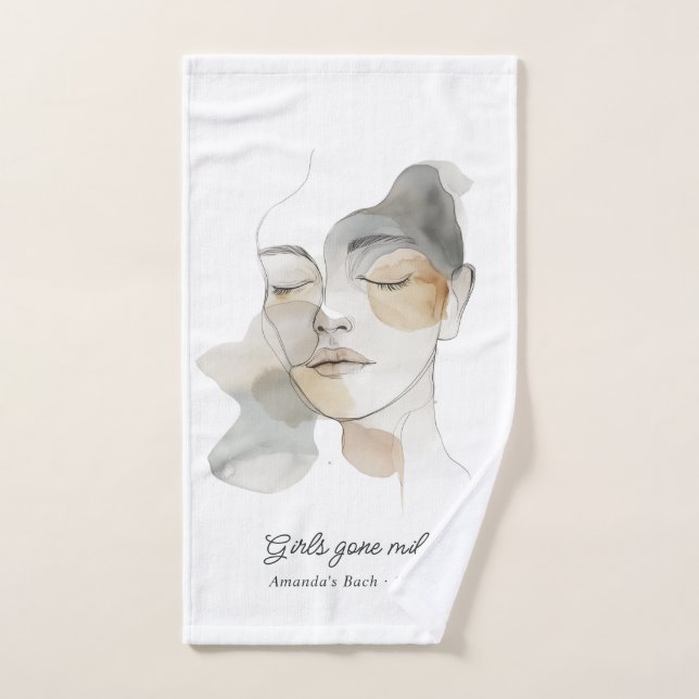 Filles au spa détente Enterrement de vie de jeune  (Serviette à main)