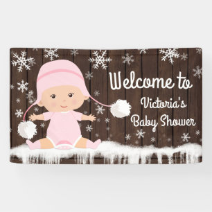 Filles Bébé Il Fait Froid Dehors Bannière Baby Sho