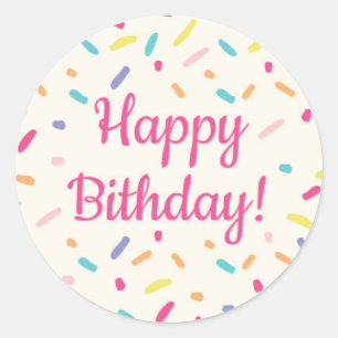 Fille's Birthday Donut Party - Sticker 2