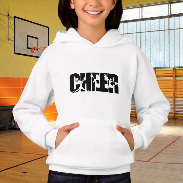 Filles Cheer Word Pom Pom Cheerled Silhouette (Créateur téléchargé)