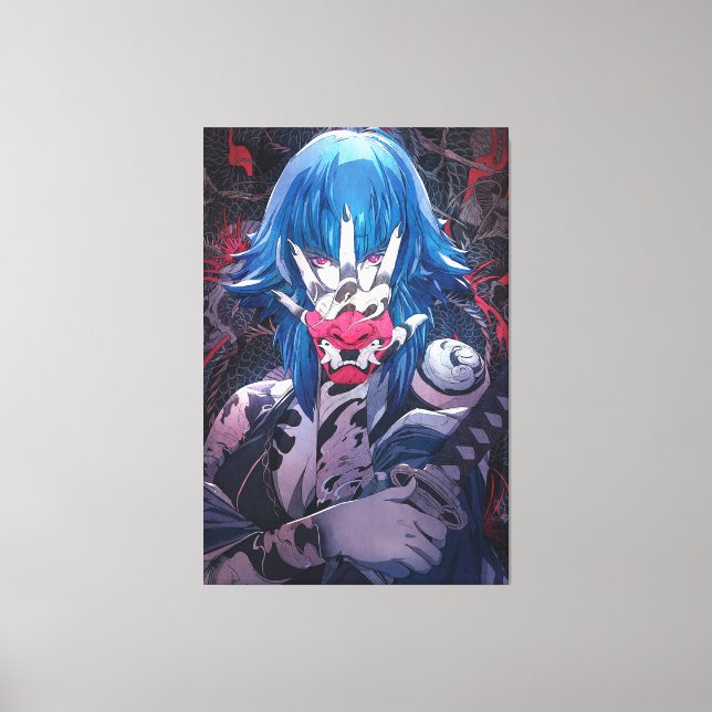 filles d'anime Toile Premium enroulée (Brillant) (Recto)