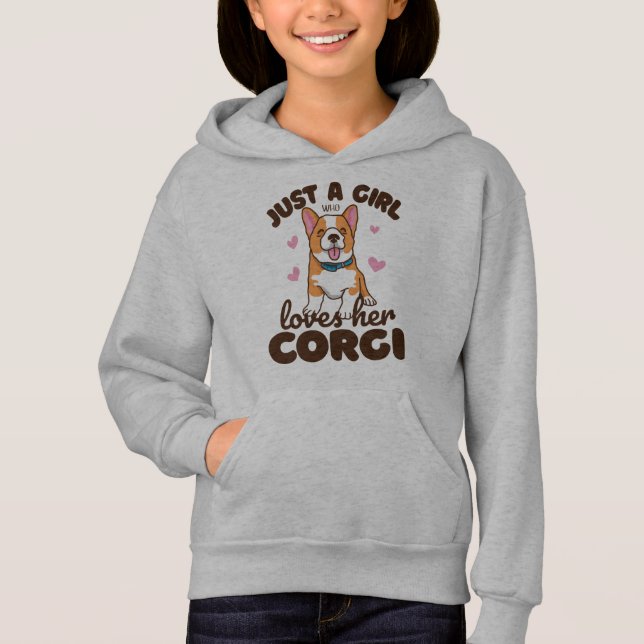 Filles de chien Corgi disant (Devant)