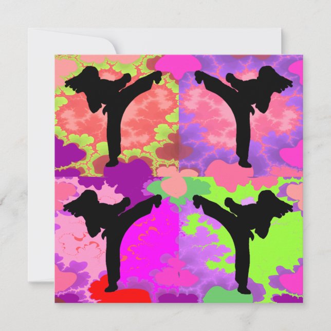 Filles de karaté fête d'anniversaire (Devant)