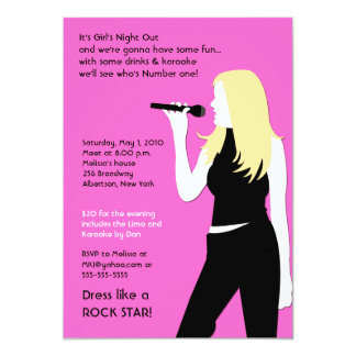 carte invitation karaoke