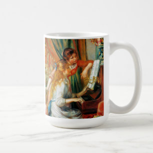 Filles de Renoir à la tasse de piano