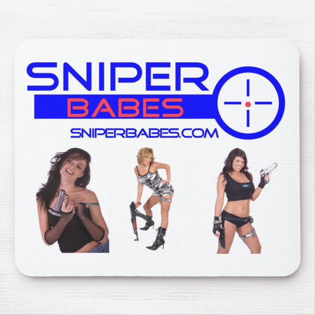 filles de SniperBabes.com avec le tapis de souris (Devant)