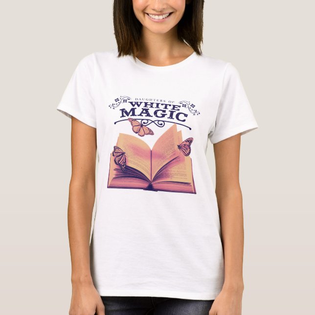 Filles de T-shirt magique blanc (Devant)