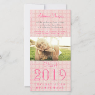 Filles Diplômée supérieure de 2011 Carte photo