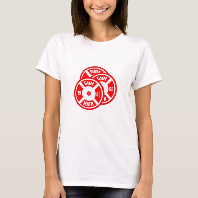 Filles et maths - T-shirt drôle pour femmes à la s (Devant)