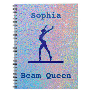 Filles Gymnastique Beam Queen Spiral Carnet photo