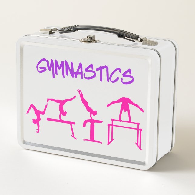 Filles Gymnastique Événements Métal Lunchbox (Devant)