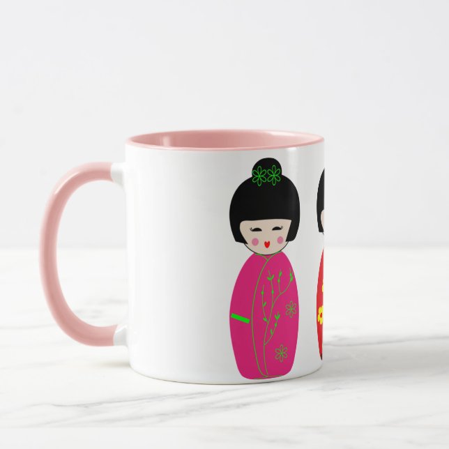 Filles japonaises de la tasse 3 (Gauche)